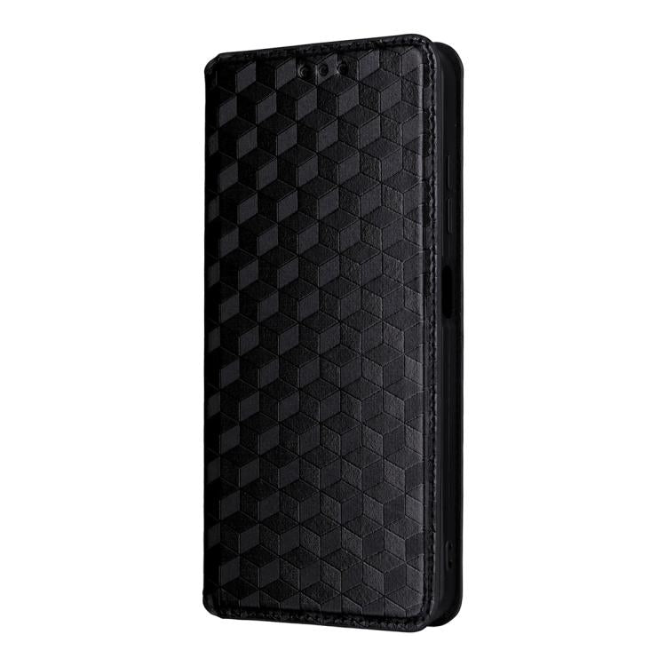 For Oukitel C5 4G 2025 Cubic Grid Texture Flip Leather Phone Case