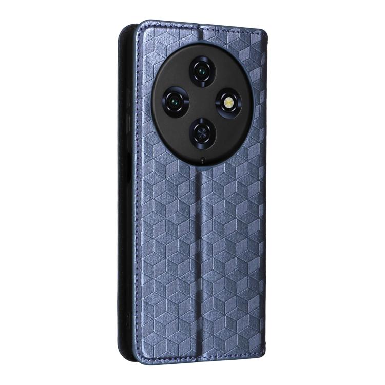 For Oukitel C5 4G 2025 Cubic Grid Texture Flip Leather Phone Case
