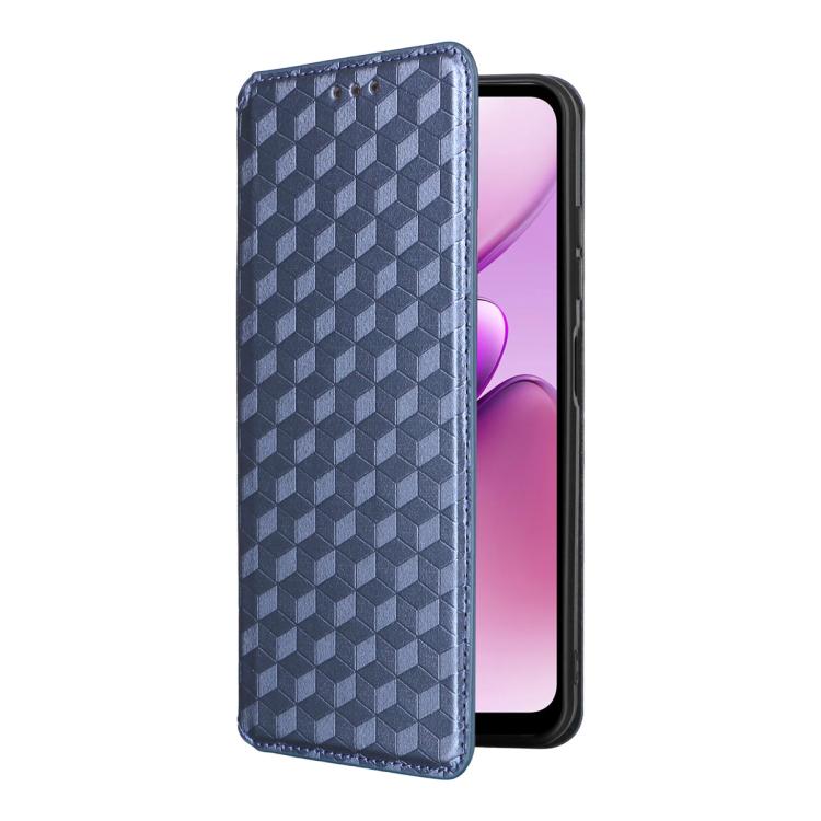 For Oukitel C5 4G 2025 Cubic Grid Texture Flip Leather Phone Case