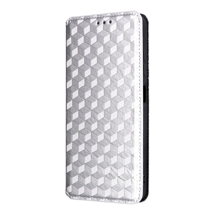 For Oukitel C5 4G 2025 Cubic Grid Texture Flip Leather Phone Case