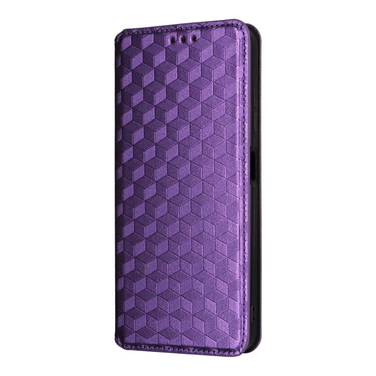 For Oukitel C5 4G 2025 Cubic Grid Texture Flip Leather Phone Case