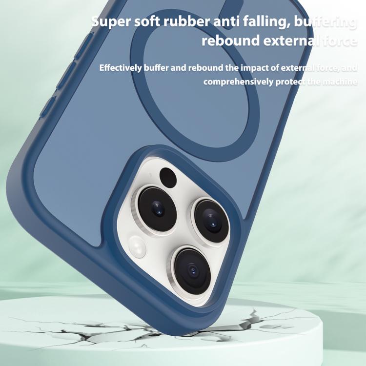 For iPhone 16 Pro Skin Feel TPU Hybrid PC MagSafe Phone Case