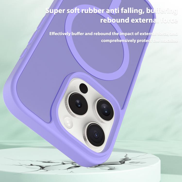 For iPhone 16 Pro Skin Feel TPU Hybrid PC MagSafe Phone Case