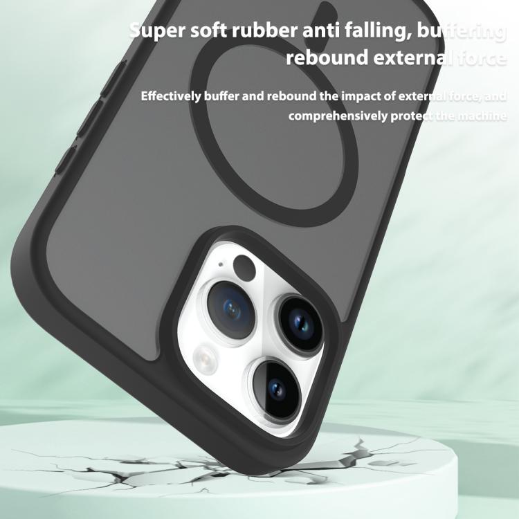For iPhone 16 Pro Max Skin Feel TPU Hybrid PC MagSafe Phone Case