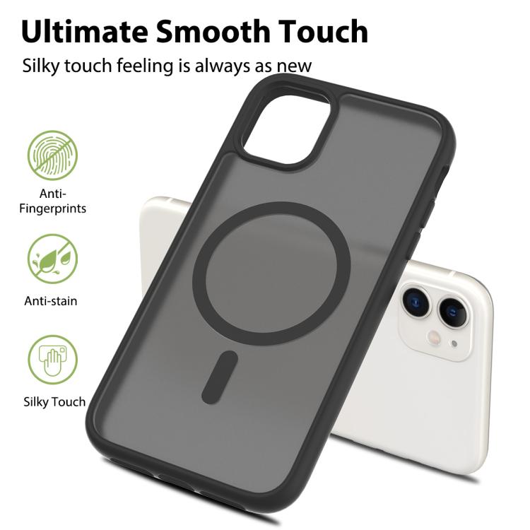 For iPhone 11 / XR Skin Feel TPU Hybrid PC MagSafe Phone Case