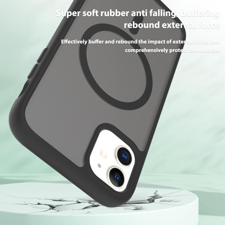 For iPhone 11 / XR Skin Feel TPU Hybrid PC MagSafe Phone Case