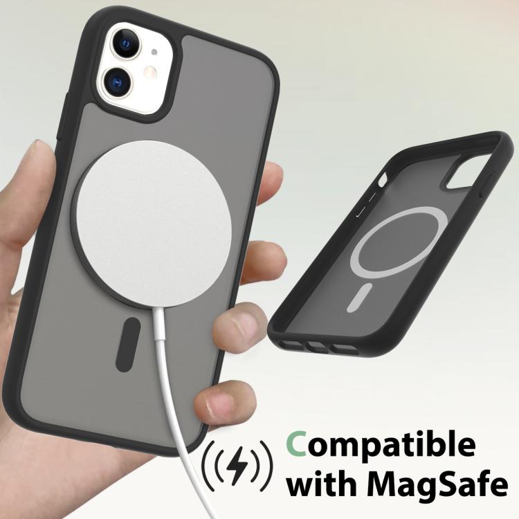 For iPhone 11 / XR Skin Feel TPU Hybrid PC MagSafe Phone Case