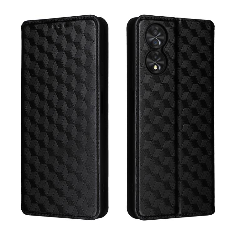 For TCL 40 NxtPaper 4G Cubic Grid Texture Flip Leather Phone Case