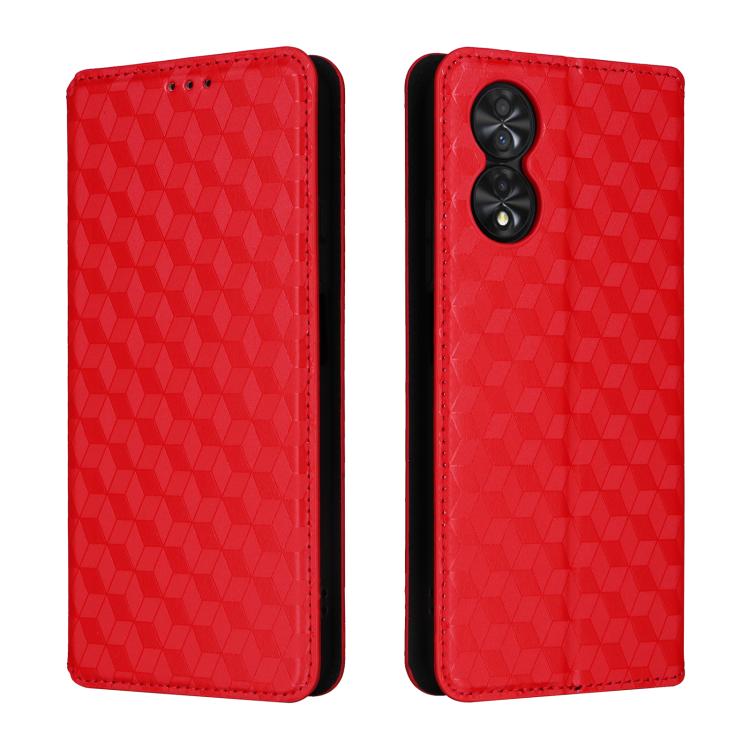 For TCL 40 NxtPaper 4G Cubic Grid Texture Flip Leather Phone Case