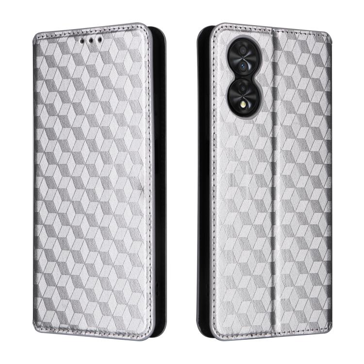 For TCL 40 NxtPaper 4G Cubic Grid Texture Flip Leather Phone Case