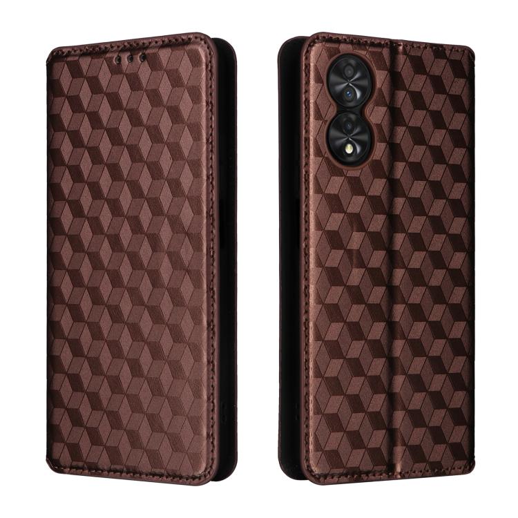 For TCL 40 NxtPaper 4G Cubic Grid Texture Flip Leather Phone Case