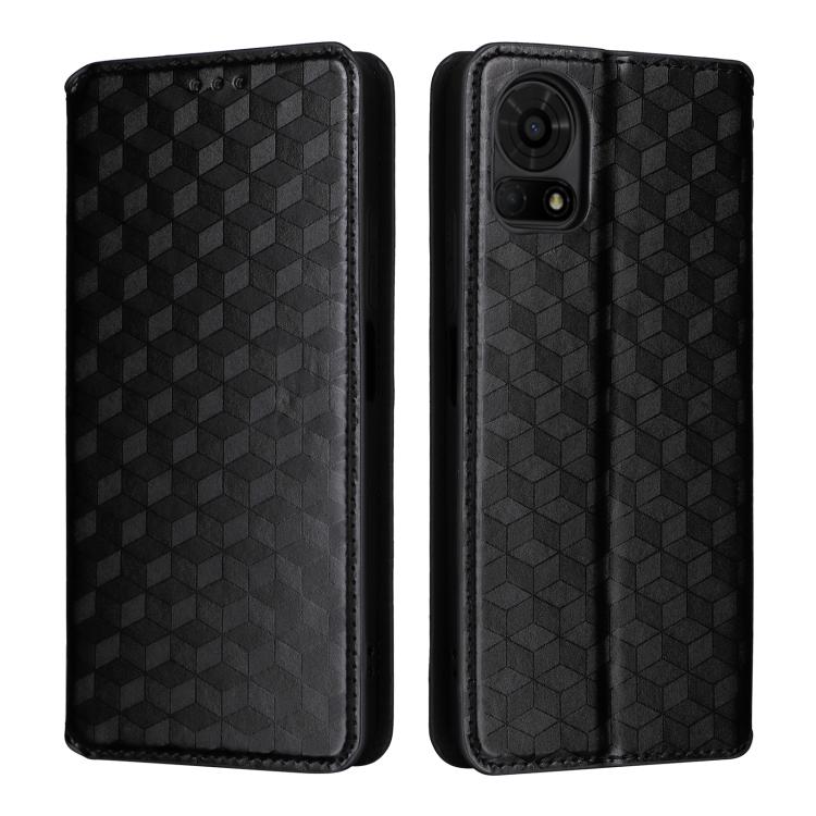 For TCL 50 LE / K23 / K24 Cubic Grid Texture Flip Leather Phone Case
