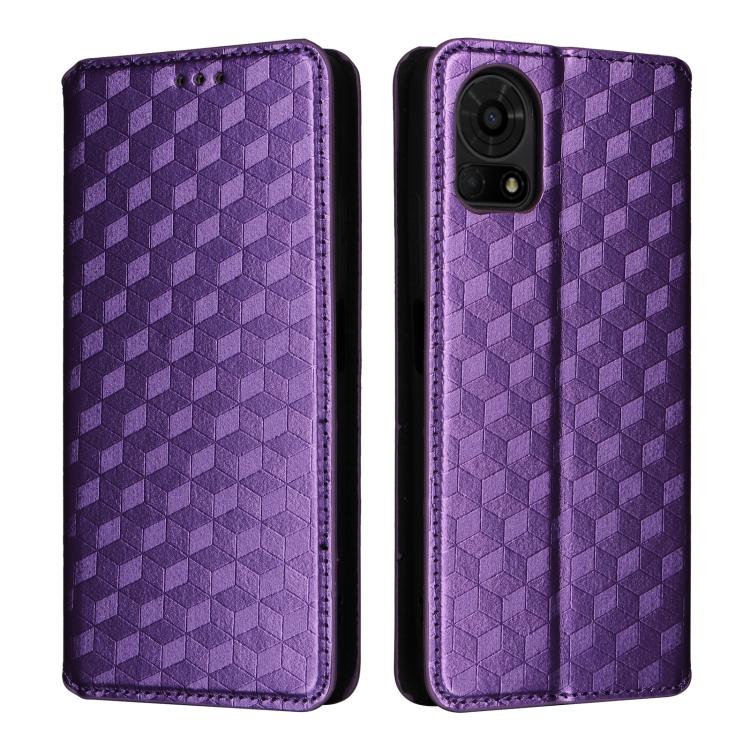 For TCL 50 LE / K23 / K24 Cubic Grid Texture Flip Leather Phone Case