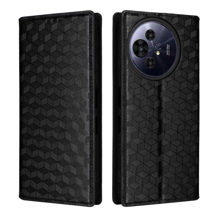 For TCL 50 NxtPaper / 50 Pro NxtPaper Cubic Grid Texture Flip Leather Phone Case