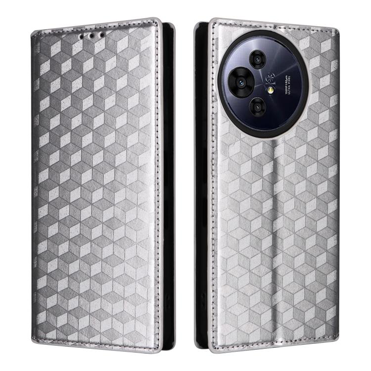 For TCL 50 NxtPaper / 50 Pro NxtPaper Cubic Grid Texture Flip Leather Phone Case