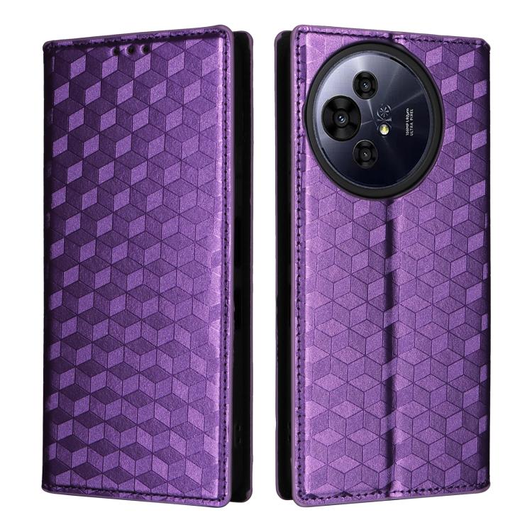 For TCL 50 NxtPaper / 50 Pro NxtPaper Cubic Grid Texture Flip Leather Phone Case