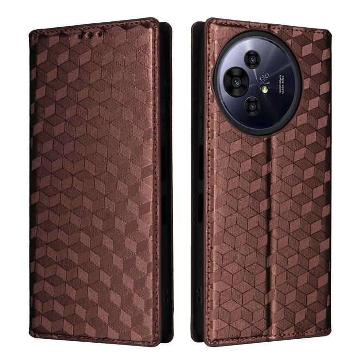 For TCL 50 NxtPaper / 50 Pro NxtPaper Cubic Grid Texture Flip Leather Phone Case