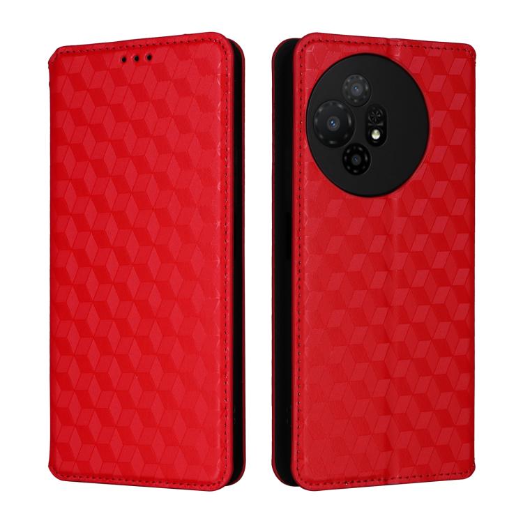 For TCL 50 XL 5G Cubic Grid Texture Flip Leather Phone Case