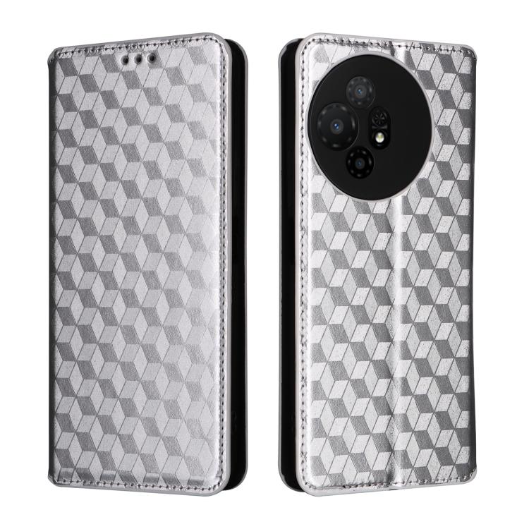For TCL 50 XL 5G Cubic Grid Texture Flip Leather Phone Case