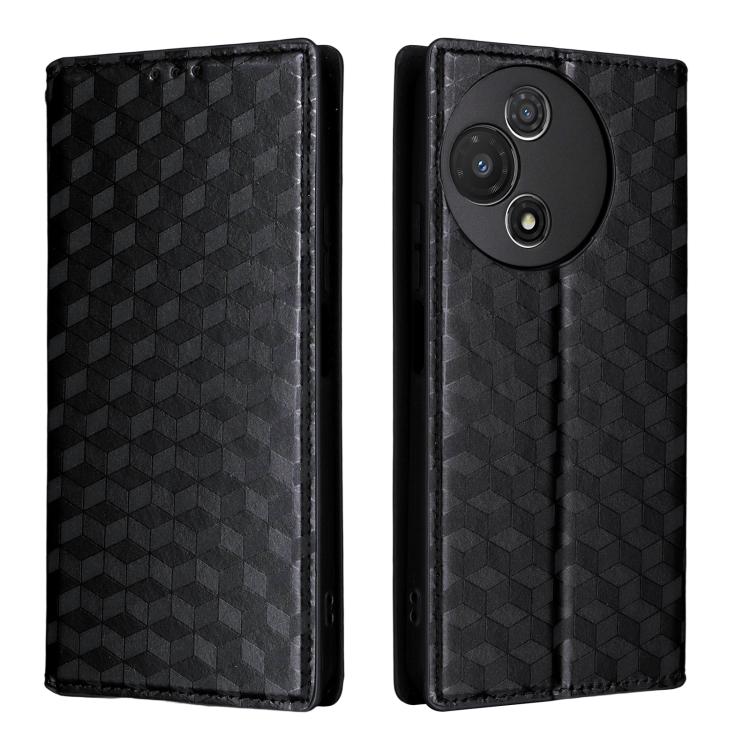 For TCL 60 5G / TCL 60R 5G Cubic Grid Texture Flip Leather Phone Case