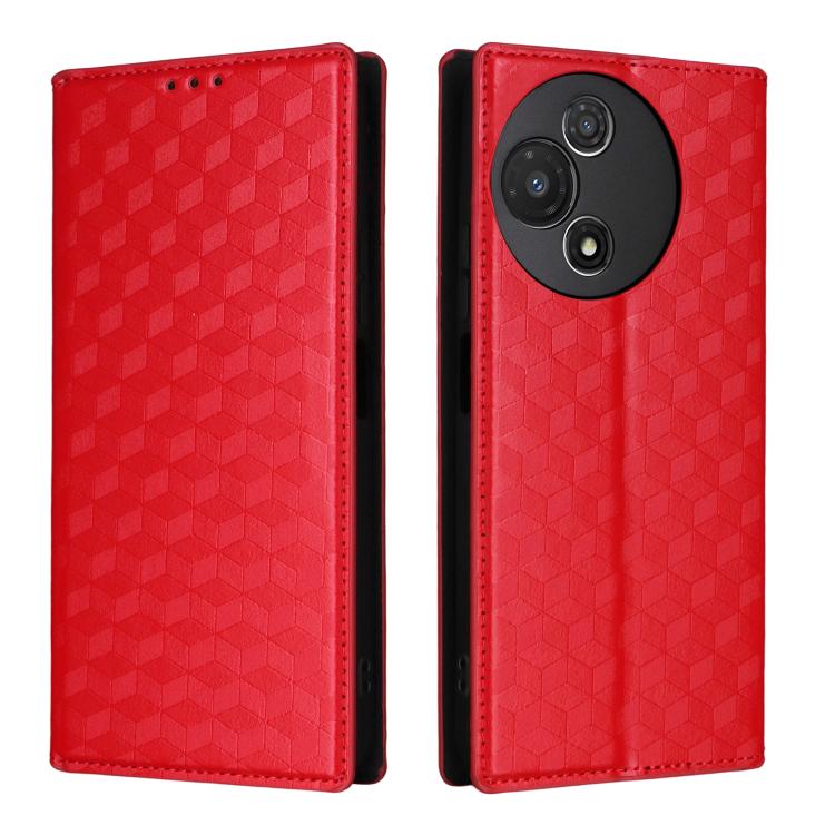 For TCL 60 5G / TCL 60R 5G Cubic Grid Texture Flip Leather Phone Case