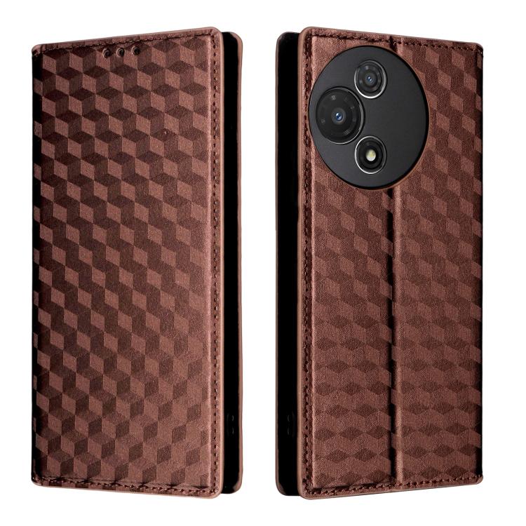 For TCL 60 5G / TCL 60R 5G Cubic Grid Texture Flip Leather Phone Case