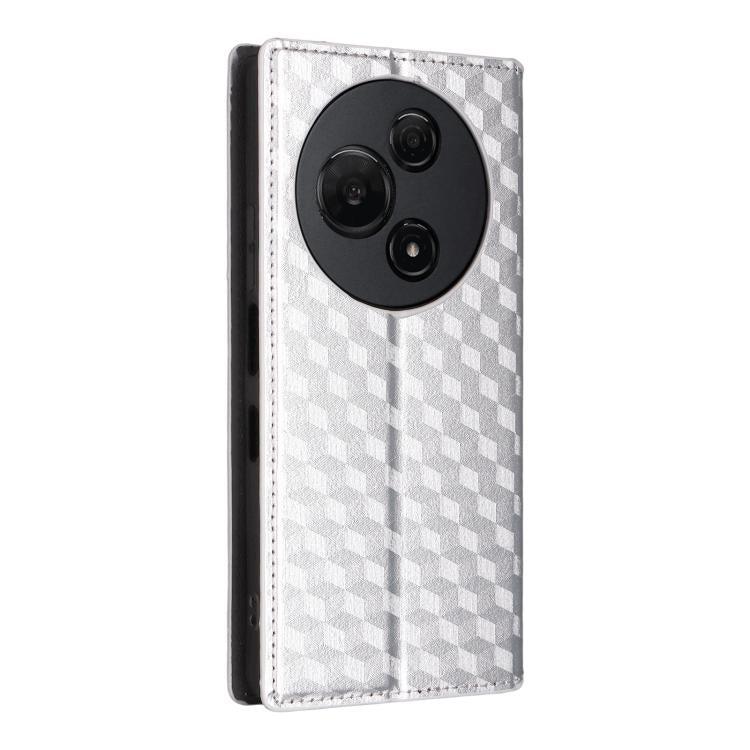 For TCL 60 NxtPaper Cubic Grid Texture Flip Leather Phone Case