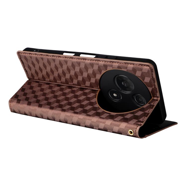 For TCL 60 NxtPaper Cubic Grid Texture Flip Leather Phone Case