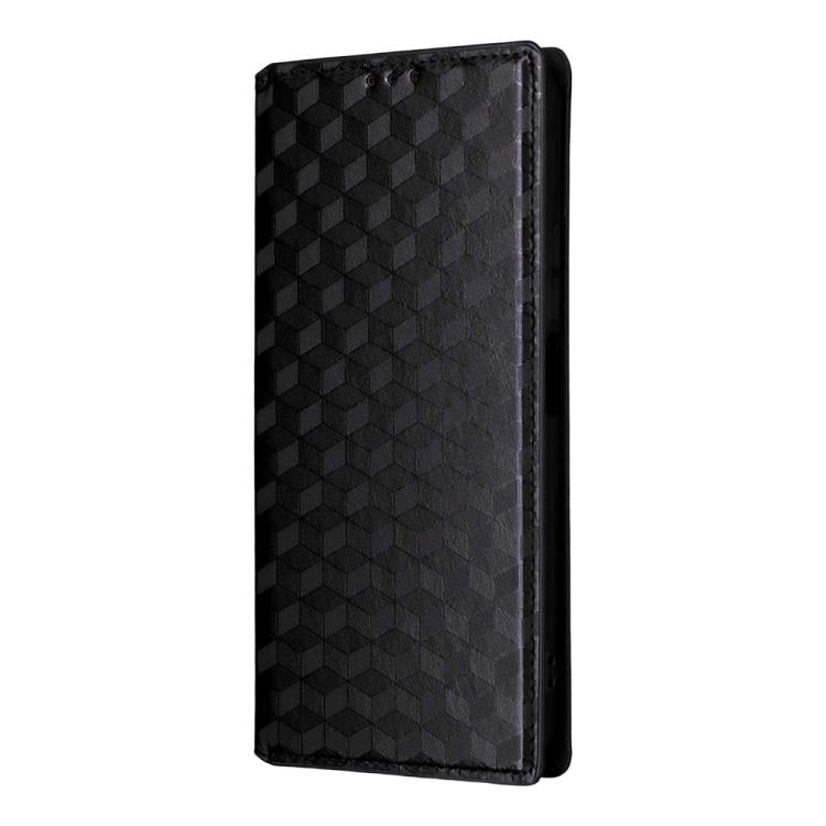 For TCL 605 / 60 SE Cubic Grid Texture Flip Leather Phone Case