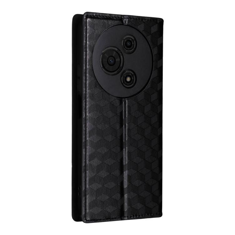 For TCL 605 / 60 SE Cubic Grid Texture Flip Leather Phone Case