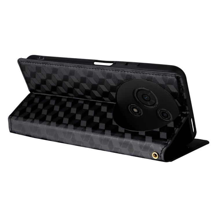 For TCL 605 / 60 SE Cubic Grid Texture Flip Leather Phone Case