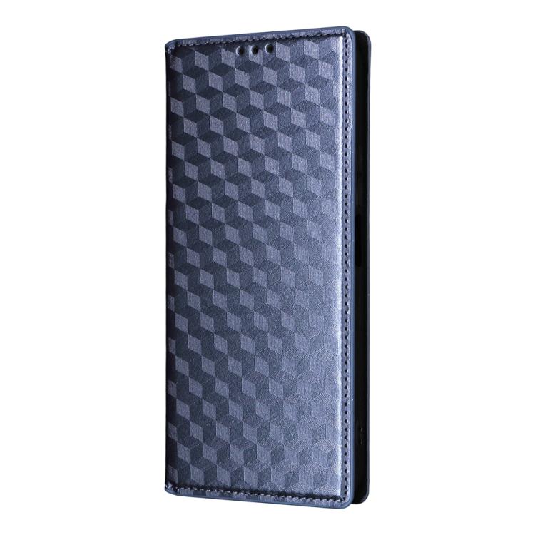 For TCL 605 / 60 SE Cubic Grid Texture Flip Leather Phone Case