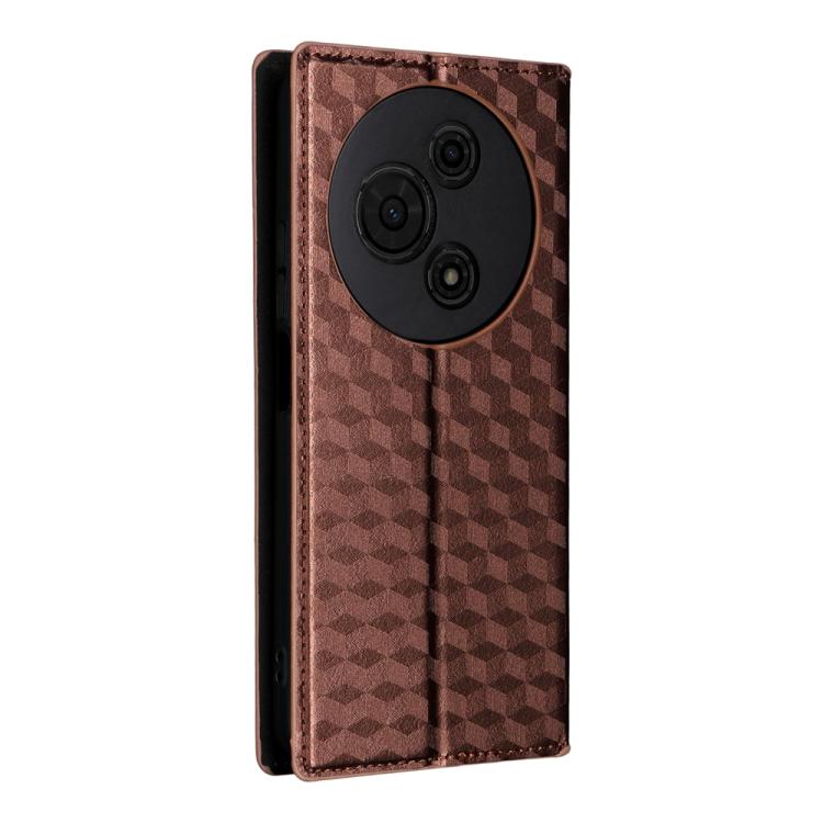 For TCL 605 / 60 SE Cubic Grid Texture Flip Leather Phone Case