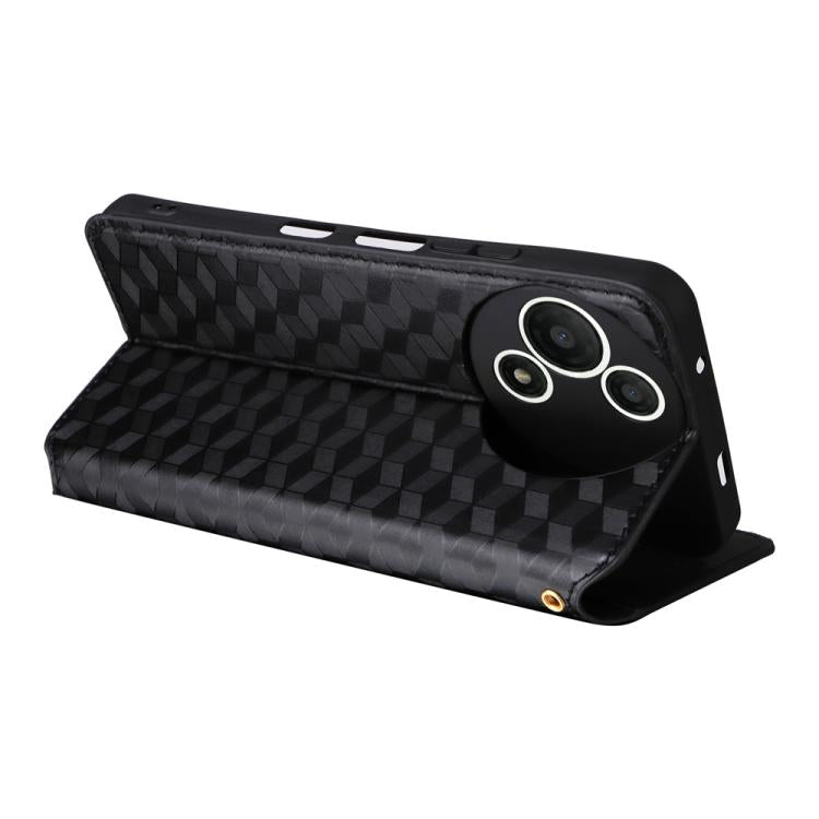For TCL 60 SE NxtPaper 5G Cubic Grid Texture Flip Leather Phone Case