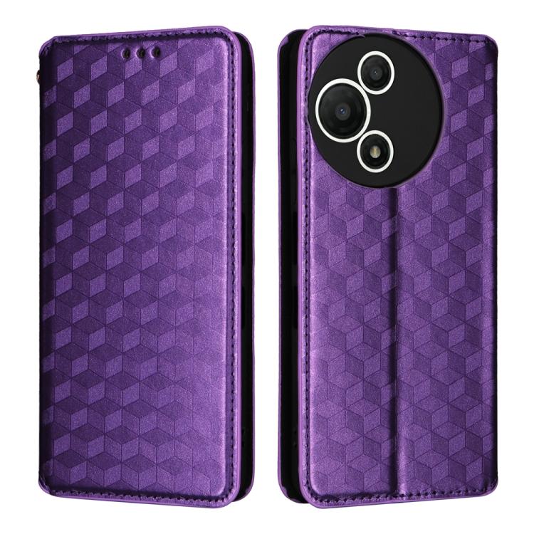 For TCL 60 SE NxtPaper 5G Cubic Grid Texture Flip Leather Phone Case