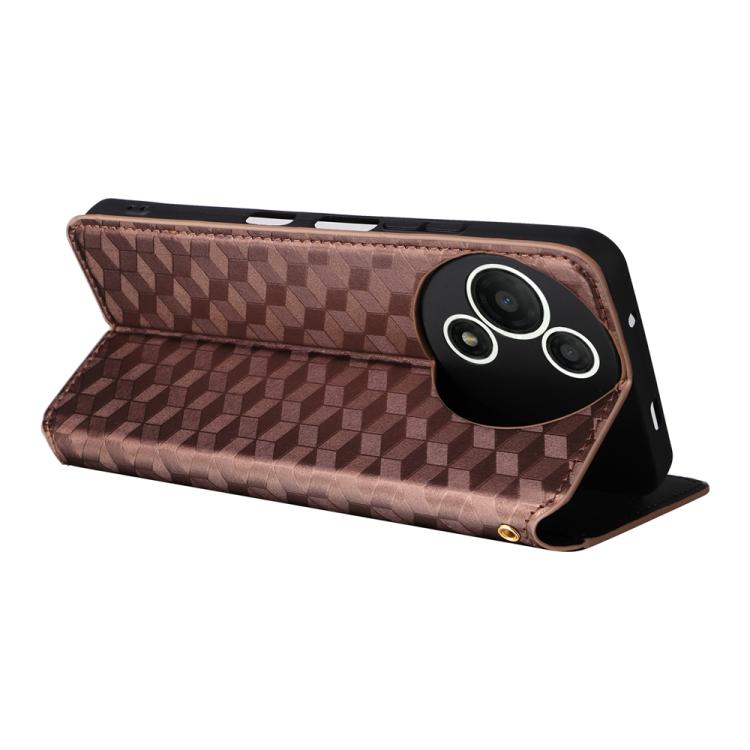 For TCL 60 SE NxtPaper 5G Cubic Grid Texture Flip Leather Phone Case