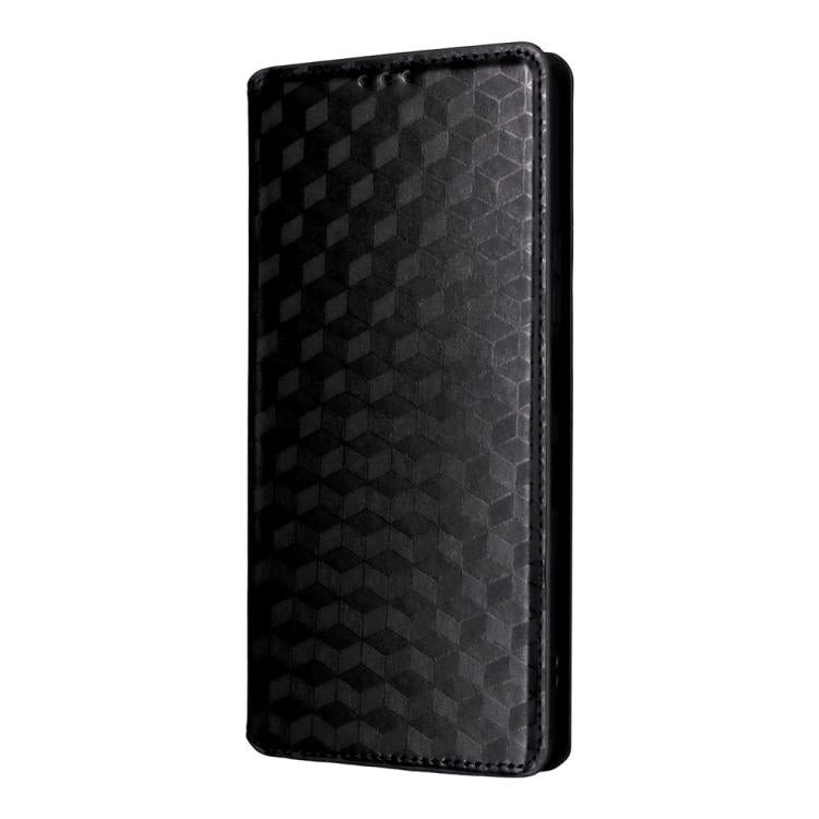 For TCL NxtPaper 60 Ultra 5G Cubic Grid Texture Flip Leather Phone Case
