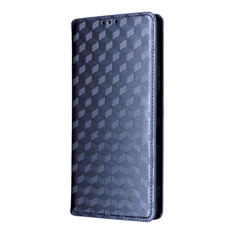 For TCL NxtPaper 60 Ultra 5G Cubic Grid Texture Flip Leather Phone Case