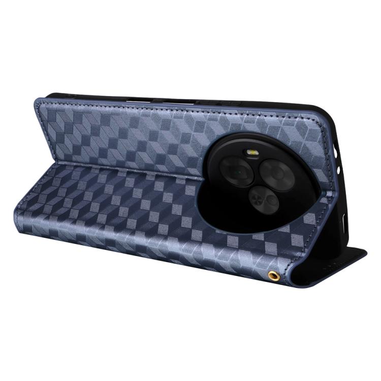 For TCL NxtPaper 60 Ultra 5G Cubic Grid Texture Flip Leather Phone Case
