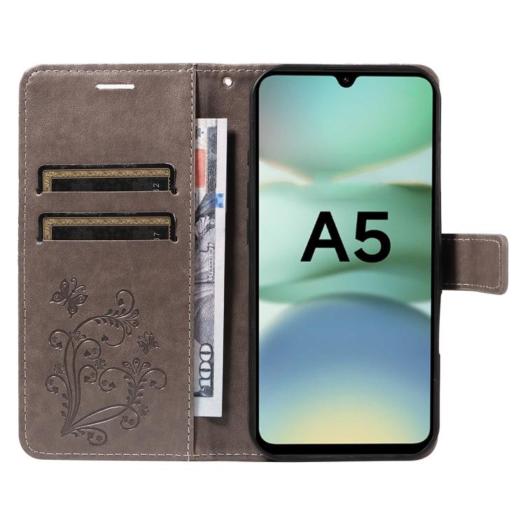 For Redmi A5 4G 173.3mm 3D Butterfly Embossed Pattern Flip Leather Phone Case