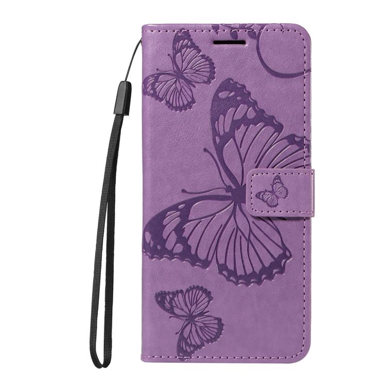 For Redmi Note 13 Pro 4G / 14S 4G 3D Butterfly Embossed Pattern Flip Leather Phone Case