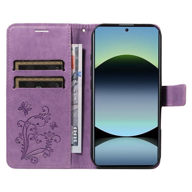 For Redmi Note 13 Pro 4G / 14S 4G 3D Butterfly Embossed Pattern Flip Leather Phone Case