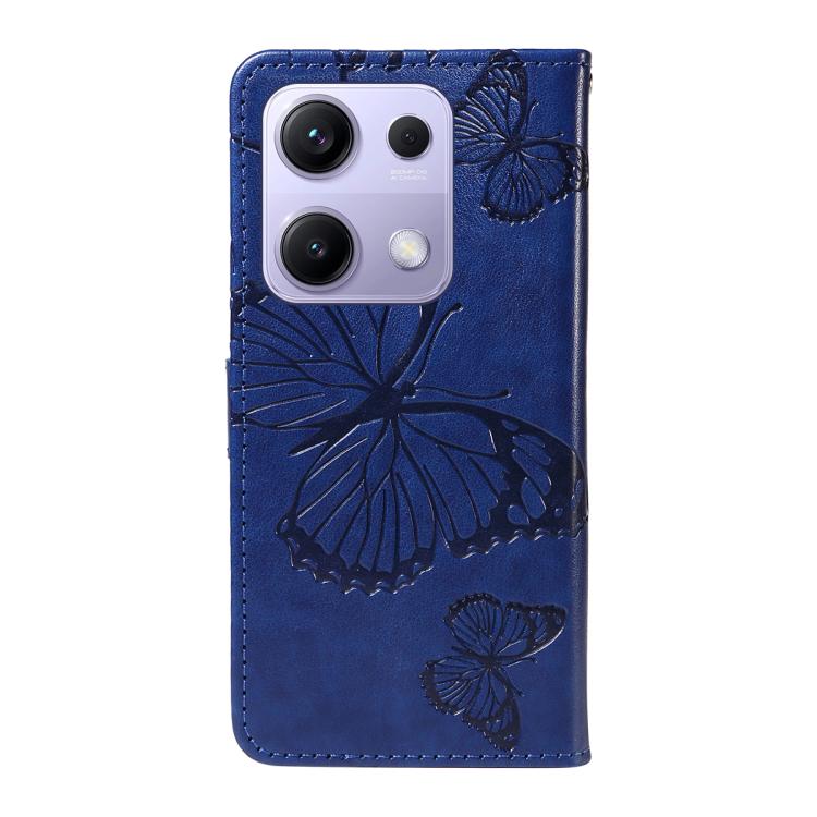 For Redmi Note 13 Pro 4G / 14S 4G 3D Butterfly Embossed Pattern Flip Leather Phone Case