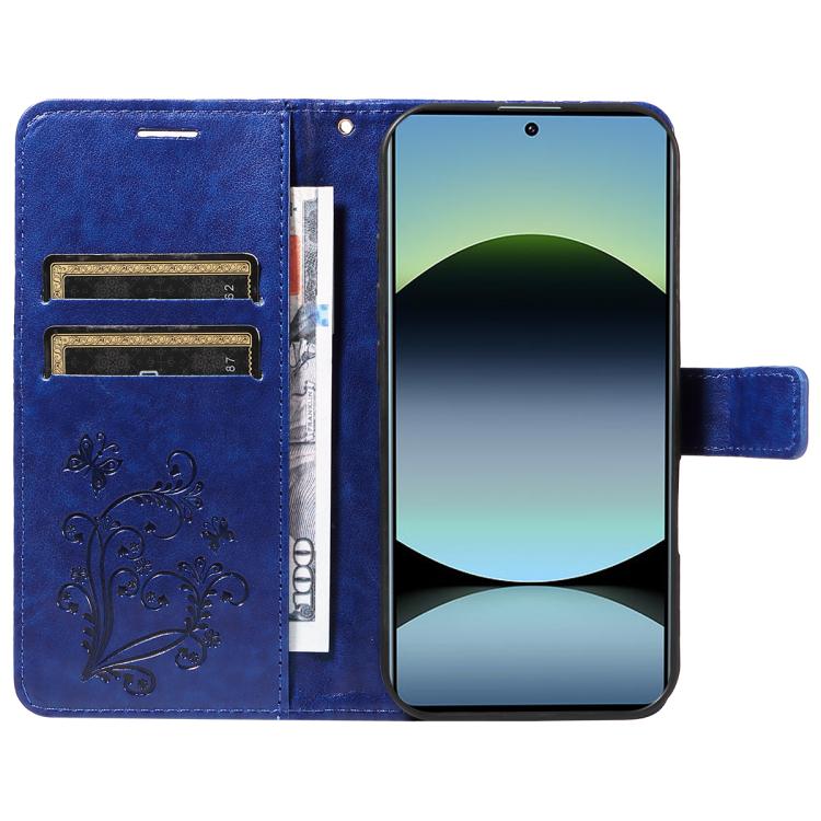 For Redmi Note 13 Pro 4G / 14S 4G 3D Butterfly Embossed Pattern Flip Leather Phone Case