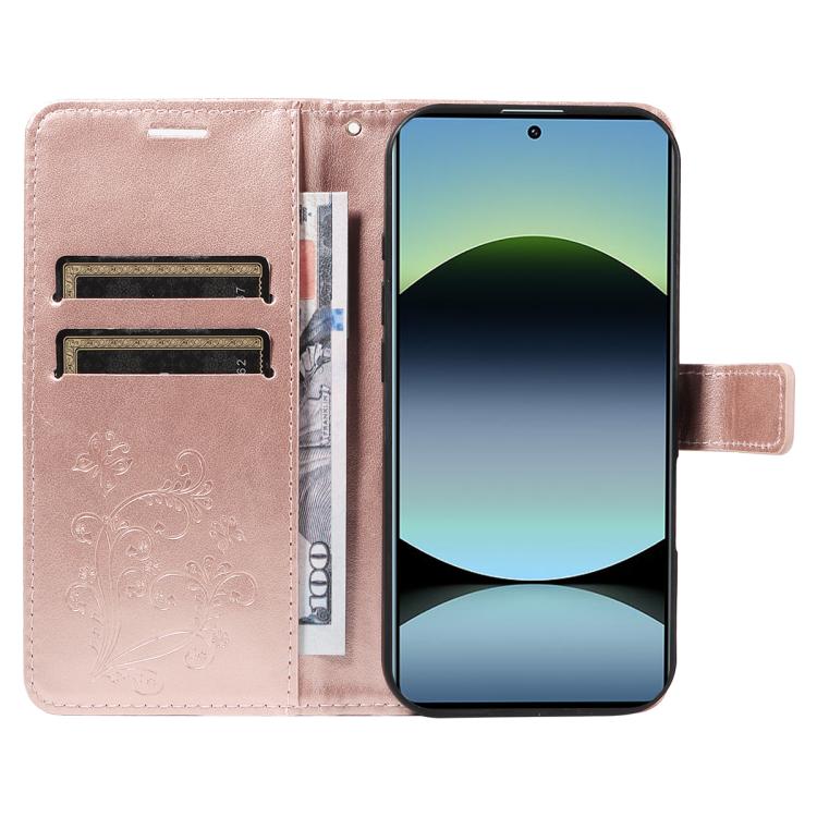 For Redmi Note 13 Pro 4G / 14S 4G 3D Butterfly Embossed Pattern Flip Leather Phone Case