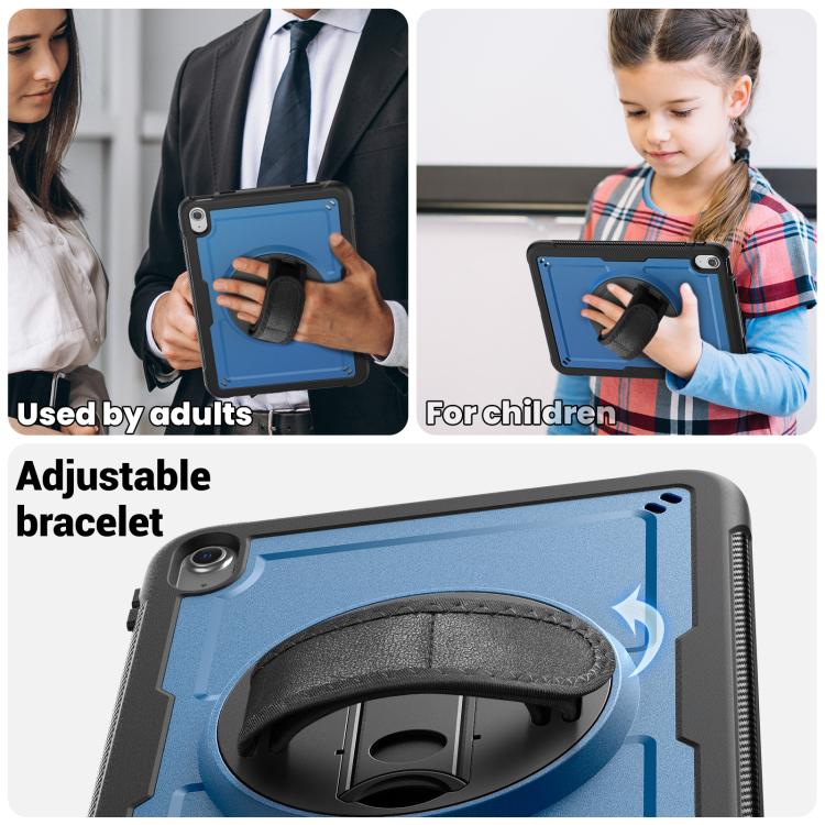 For iPad 2025 / 2022 Honeycomb Hand Grip Turntable Stand Tablet Case