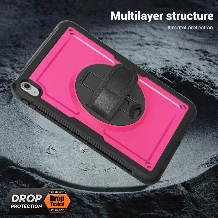 For iPad 2025 / 2022 Honeycomb Hand Grip Turntable Stand Tablet Case