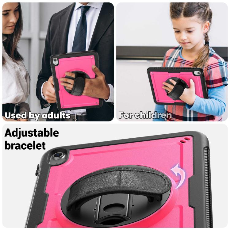 For iPad 2025 / 2022 Honeycomb Hand Grip Turntable Stand Tablet Case