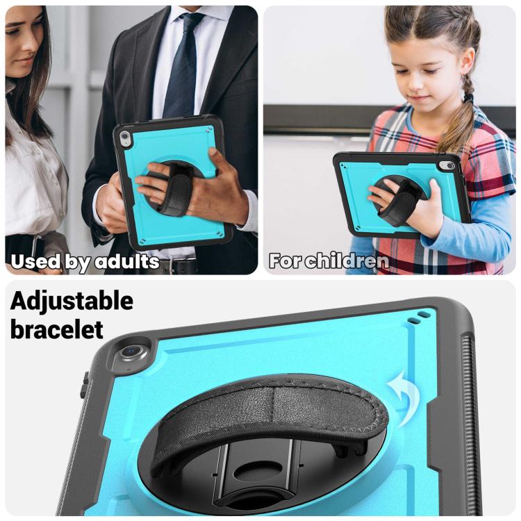 For iPad 2025 / 2022 Honeycomb Hand Grip Turntable Stand Tablet Case