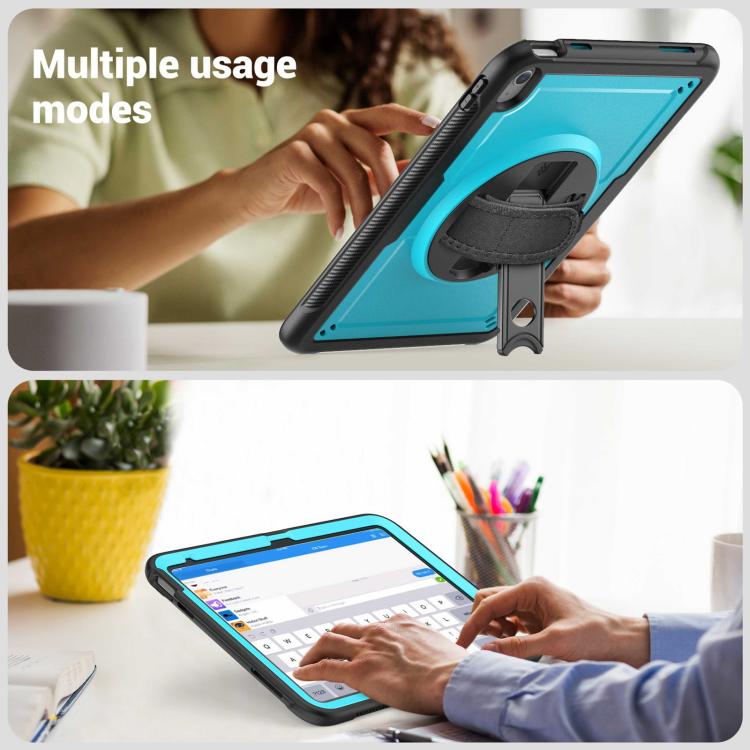 For iPad 2025 / 2022 Honeycomb Hand Grip Turntable Stand Tablet Case